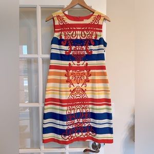 Anthropologie Tabitha linen embroidered dress